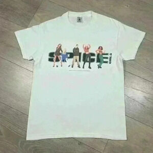 Vintage 90s Spice Girls T Shirt Youth Large Women’s Small 1997 Tour Music White